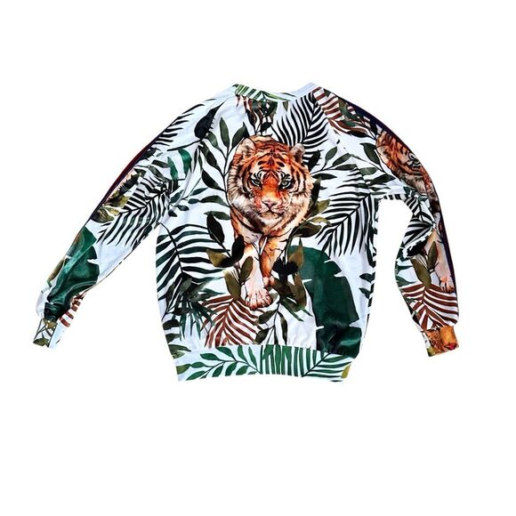 Aviator Nation Jungle Tiger Classic Velvet Stripe Sweatshirt Sweatpants Set S - Picture 4 of 11